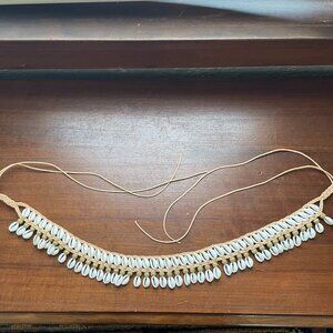 Handmade Boho Cowrie Shell Braided Belt | Beach Festival Waist Tie